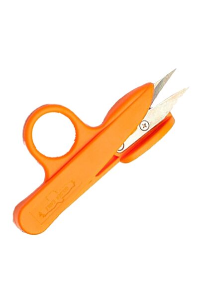 Golden Eagle Finishing scissors with plastic handles, length 10 cm - orange
