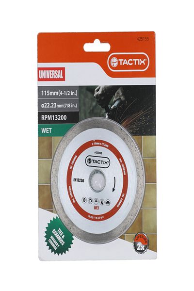 Tactix 13200RPM Break-Resistant Tile Blade for Wet Surfaces
