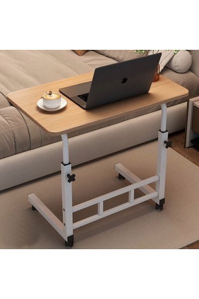 FOXMAG24 Multifunctional desk, adjustable height, metal frame, 80x40 cm