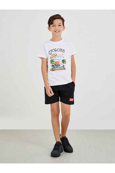 Styli Boys Graphic Print Short Sleeve T-Shirt