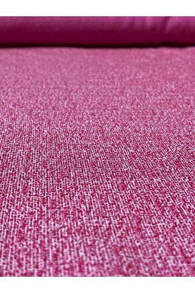 iki iplik Pink Rug Patterned Tweed Fabric – 60% Cotton 40% Polyester – Width 170 cm