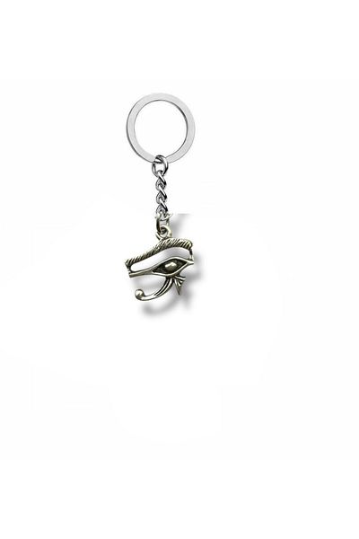 Herşey Nota Eye of Horus – Ancient Egyptian Protection Symbol Unisex Metal Keychain