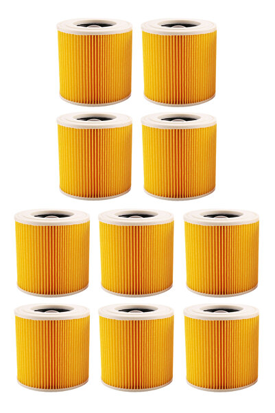 Marketto كارشر A 2131 PT مكنسة كهربائية متوافقة مع فلتر أسطواني 10 قطع