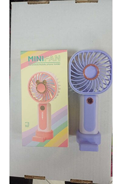 Atlas Shop Mini Şarjlı Standlı El Vantilatörü Fanı Soğutucu