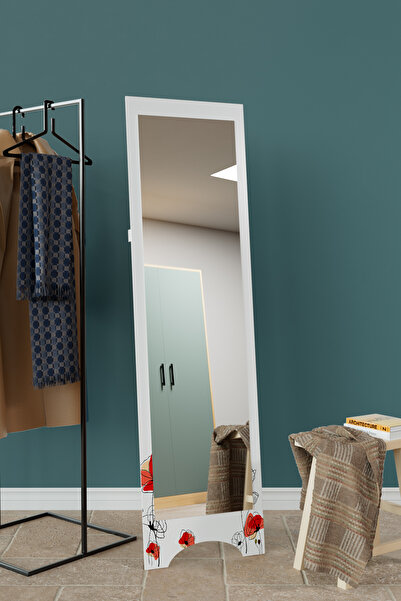 hediye kapında Van Gogh Yıldızlı Gece "Aynora" Model Ayakli Baskili Dekoratif Ayna 145X40 CM