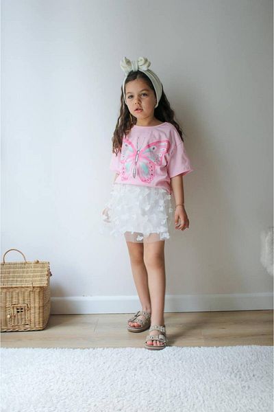 YEDİLALE Summer Girl's Double Set [3 \10 Age Range]