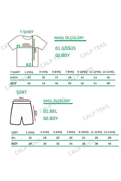 CALP TEKS Karekter Samuray Printed Shorts/T-Shi̇rt Bottom-Top Summer Set