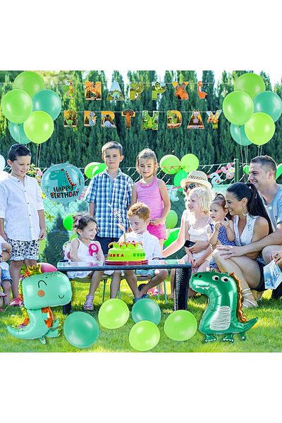 KATELUO birthday set, number 8, latex/foil, green