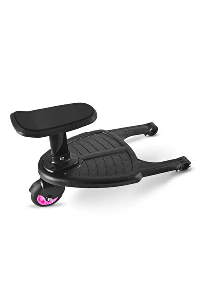 Choice3 محول لوح سلم عالمي لعربات الأطفال بعجلة مفرد - وردي اللون مع مقعد، من...