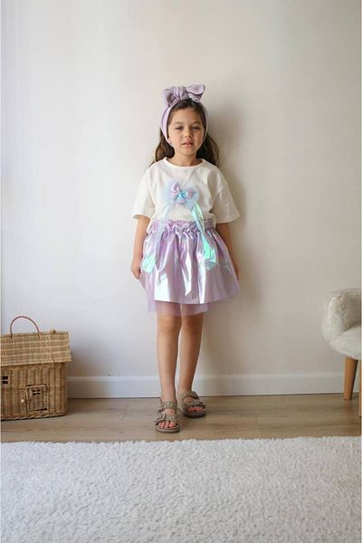 YEDİLALE Princess Skirt Girl's Double Set [3\10 Age Range]