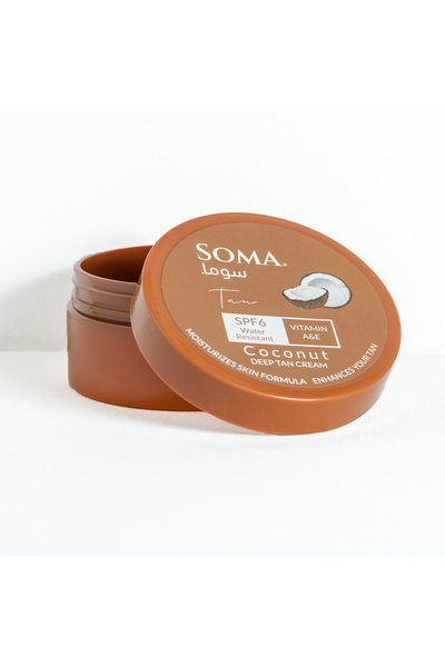 ALKHURAIJI سوما كريم التسمير بزيت جوز الهند الطبيعي 150جم