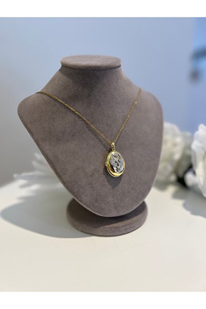 BEREN KILIÇ Alya Kolye Gold Anka Kolye İçine Fotoğraf Koyulabilen Kolye Hediy...