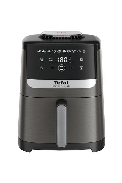 TEFAL Easy Fry Silence EY551HE0 hot air fryer, 1670 W, 5l, 10 preset programs, LCD screen, Gray