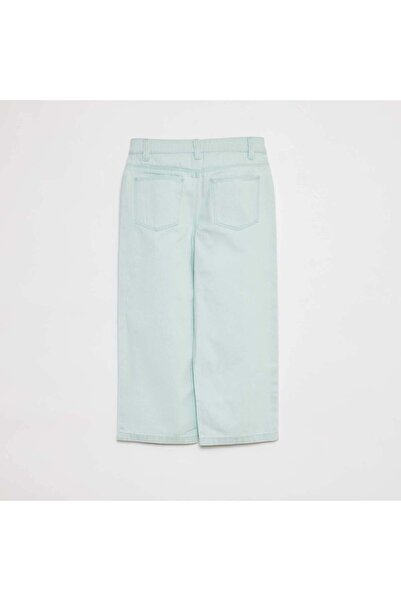 KIABI Cropped denim trousers GREEN