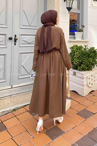 lamelif Pera Linen Skirt Suit Bitter Brown