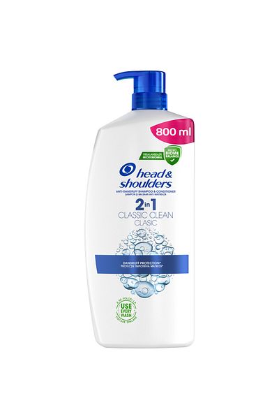Head&Shoulders Sampon anti-matreata Head & Shoulders Classic Clean 2-in-1 pentru par normal, 800ml