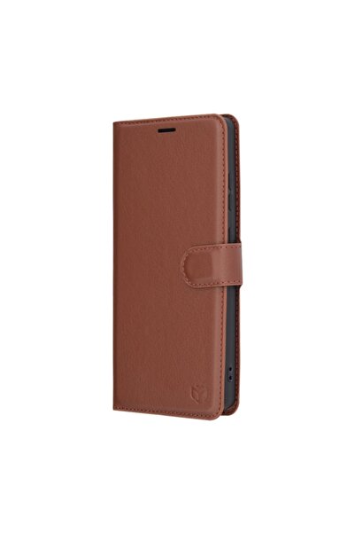 SKYDDAR INNOVATION Θήκη για Samsung Galaxy S25 Ultra, Δερμάτινη Folio τύπου βιβλίου, με εσωτερικό πορτοφόλι, σετ αυτοκόλλητων, καφέ