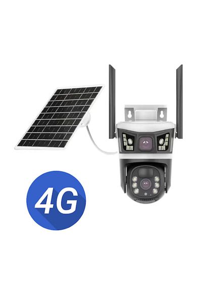 COBI SMART® Surveillance camera, Bullet-Dome 4G Smart Solar V380 Pro, 10x Zoom, Full HD, Night Vision