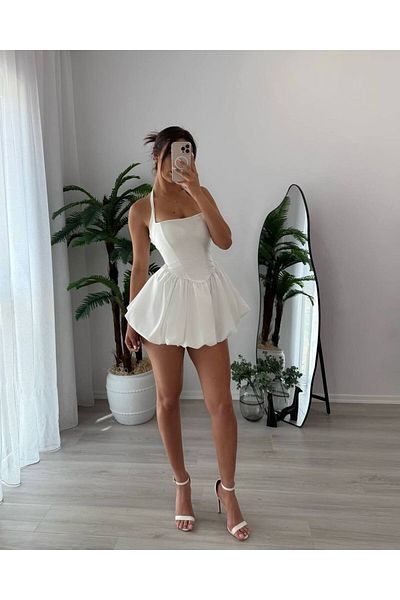 Friday Mood Γυναικείο φόρεμα με λεπτομέρεια με μίνι μπαλόνι