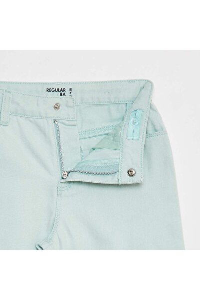 KIABI Cropped denim trousers GREEN
