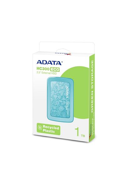 Adata HC300 ECO Friendly Ultra-slim External Hard Drive | Compatible PS5 XBOX | Shock Sensor Protection
