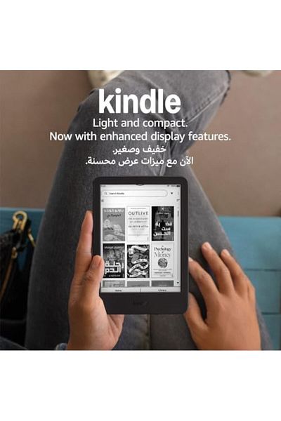 Amazon Kindle (16 جيجابايت) - أخف جهاز Kindle وأكثرها إحكاما، مع شاشة خالية من الوهج، وسرعة في تقليب الصفحات