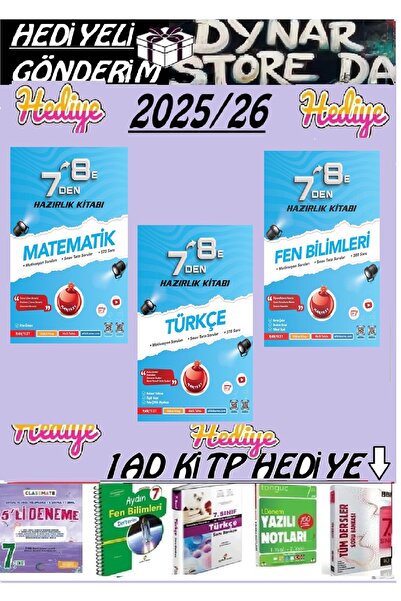 Nartest Yayınları Nartest 7 Den 8 E Matematik Türkçe ve Fen Bilimleri Hazırlı...