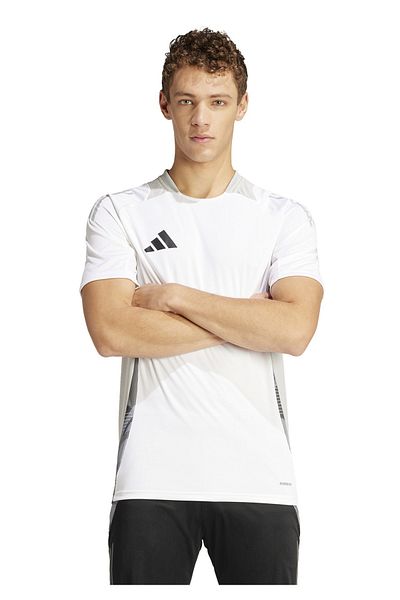 adidas Tiro24 C Tr Jsy Ανδρικό Αθλητικό Μπλουζάκι Καθημερινής Προπόνησης Λευκό