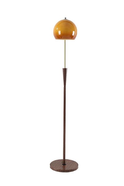 sharpdo Home Decoration LED Floor Lamp, Mushroom Floor Lamp, Glass Lampshade, 3-Color Lighting, Foot Switch