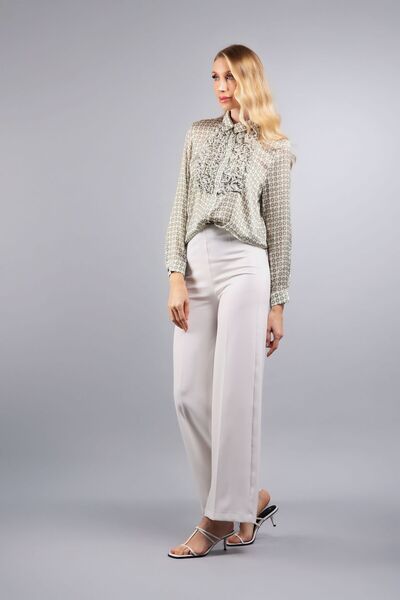 SEPANU COLLECTION Kadın Yeşil Fırfırlı Gömlek