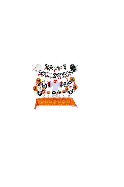 OEM Set 37 piese baloane si decoratiuni Halloween OEM, latex, PVC, multicolor
