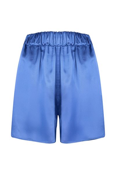 Aker Pantaloni scurți din satin cu talie elastică
