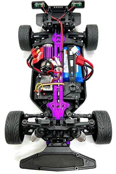 Generic MZtoyz RC Car 35km/h 4 wheel drive with Angel LED lights muscle car drift racing vehicle
