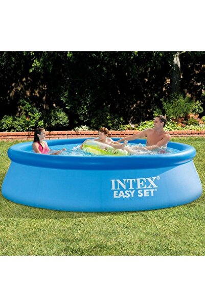Intex Super-Tough Technology Puncture-Resistant PVC Easy Set Pool Blue