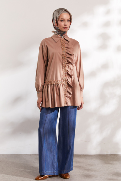 Setrms Volanlı Pamuk Gömlek