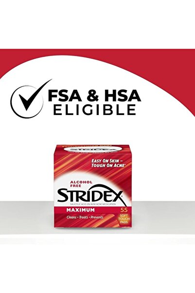 Stridex Stridex Daily Care Acne Medication, Maximum Soft Touch 55 Pads