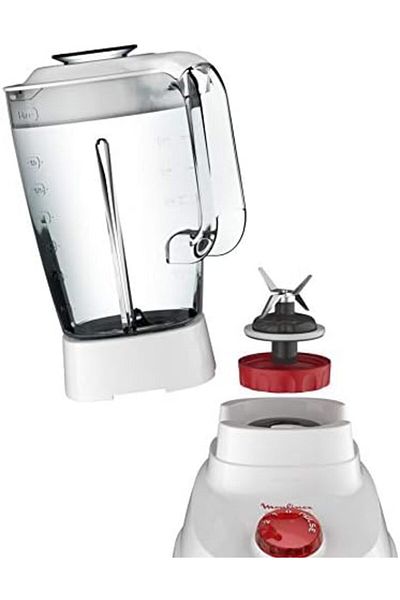 Moulinex Blender | Super Blender 2 L Blender Smoothie Maker | Mixer |700 W | 2 Attachments | White/B