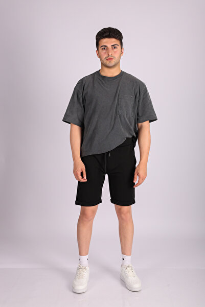 JAKOTTO Men's Leg Detailed Shorts