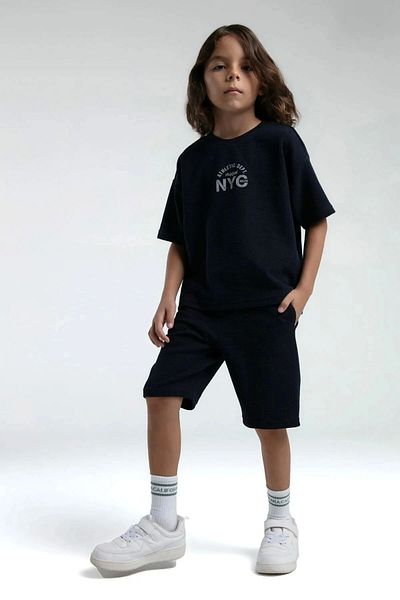 Rolypoly BOY'S BERMUDA SUIT - NAVY BLUE