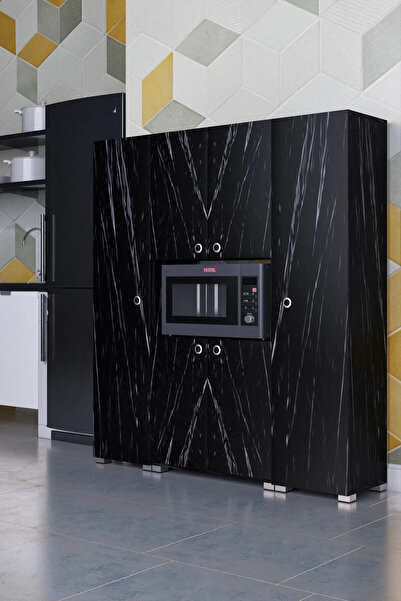 moka park avm 6 Kapaklı Çok Geniş Raflı Mikrodalga Fırın Dolabı Çok Amaçlı Dolap