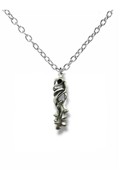 Herşey Nota Face to Face – Unisex Necklace with Face to Face Figured (60 cm Chain)