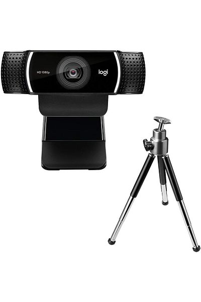 logitech C922 Pro Stream Webcam 1080P Camera for HD Video Streaming & Recording 720P at 60Fps with T