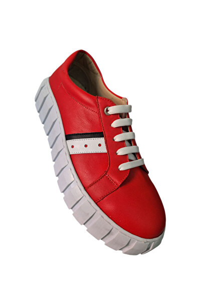 MelAlp Kadın Hakiki Deri Ayakkabı Spor Bağcıklı