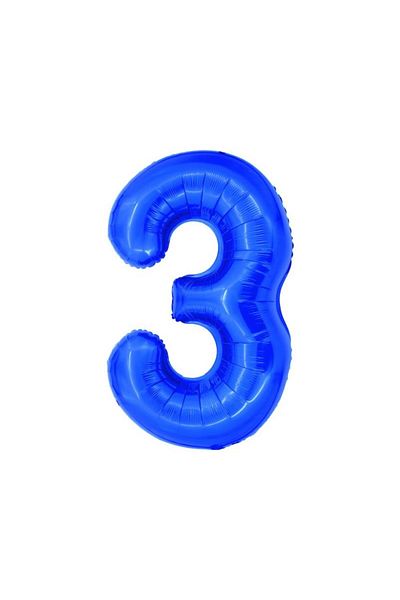 daço Figurină folie cu 3 figurine Daco albastre, 100 cm