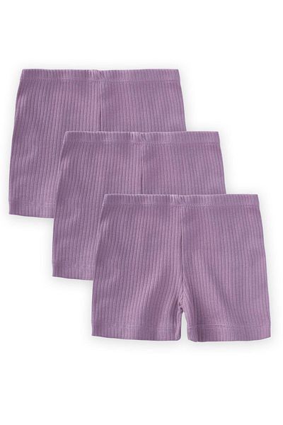 Cigit Basic Shorts 2-9 Years Lilac
