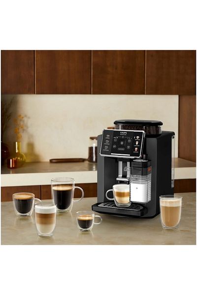 Krups Sensation Milk Ea912hf0 Automatic Espresso Machine, 1450 W, 1.7 L, Black