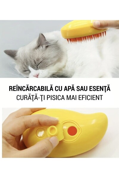 OEM Happy Oliwe Steam Brush for Pets Cats and Dogs, USB Rechargeable
