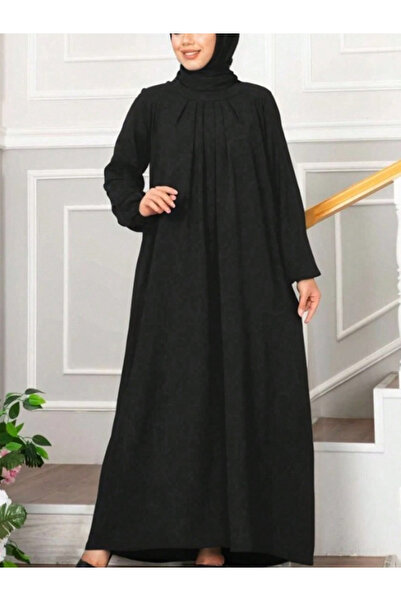 Take Two By Styli Women Solid Cuffed Sleeves Jalabiya