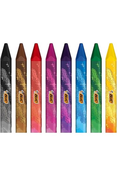 Bic Duomagix P/8 wax crayons