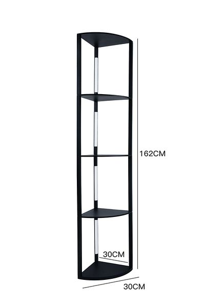 sharpdo Living Room Bedroom Study Room Decoration LED Bookshelf Lamp, Movable 4-Tier Floor Lamp